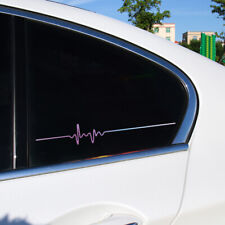 Reflective ECG Strip Car Stickers Vinyl Water Proof Cool Laser Vehicle Decals