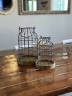 Set of 2 Decorative Bird Cages