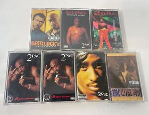 New ListingLOT OF 7 2pac Tupac Shakur Cassette Tapes Death Row Records RARE All Eyes, Hits+