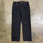 Vintage 1999 Levi’s 501 Black Made in USA Denim Jeans Kanye West Goth Sz 34 x 30