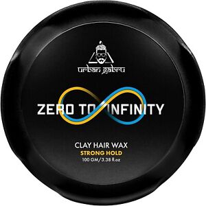 UrbanGabru Zero to Infinity Hair Wax for Men |  Pomade for Strong Hold (3.5 Oz)