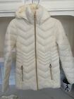 Michael Kors Ivory Packable Insulated full zip Coat NWOT size XS
