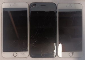 Lot of 3 Random Apple iPhones For Parts Only! Read Description!