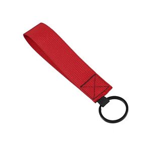 RED Universal Nylon Keychain High Performance Car Keys Wrist Lanyard Strap