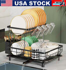 2 Tier Over The Sink Dish Drying Rack Dish Rack Above Kitchen Shelf Dish Drainer
