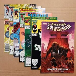 Spider-Man Lot/7 Keys Kraven's Last Hunt Web 18 100 Unlimited 1 Spectacular 158