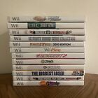 Lot Of 12 Nintendo Wii Video Games Most Complete CIB Previously Played Work USED