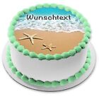 Sea Beach Edible Cake Topper Party Decoration Personalized Birthday Gift Sun