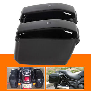 Motorcycle Hard Saddle bags Side Box For Harley Davidson Sportster Softail Dyna (For: Indian Roadmaster)