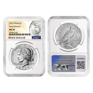 2023 Peace Silver Dollar $1 NGC MS70 Early Releases