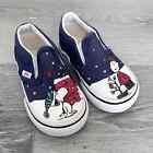 Vans x Peanuts Christmas Slip On Shoes Size 4