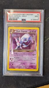 Dark Espeon 4/105 Neo Destiny 1st Edition Holo Rare Pokemon Card PSA 9 MINT