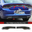 For Dodge Charger 2015+ Smoked Rear Tail Light Covers Trim Exterior Accessories (For: Dodge Charger)