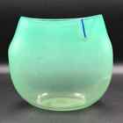 Vintage Amy Roberts Hand Blown Green Opalecent Vase Pilchuck Glass 1981 Signed