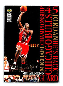 1995 Michael Jordan 45 Card #M-3 NBA Chicago Bulls Upper Deck   BKC-316
