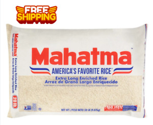 Mahatma Enriched Extra Long Grain White Rice 20 lb Bag,