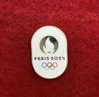 2024 Paris Olympics Pin Badge - White Oval Logo