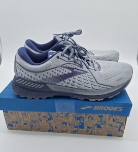 Brooks Adrenaline GTS 22 Running Shoes Men's Size 11.5 Wide 2E Grey Blue