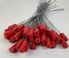 50Pcs Numbered Seals Security Cables Wire Seals Tags Self Locking Tamper Proof