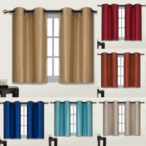 2 PANELS Bedroom Half Window Curtain & KITCHEN WINDOW TIER 36