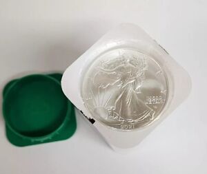 Roll of 20 - 2021 Type 2 $1 American Silver Eagle 1 Oz Superb GEM Uncirculated