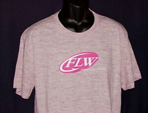 Women's Official FLW OUTDOORS T-Shirt Short-Sleeve *BERRY* NWT Ladies XL, 2XL