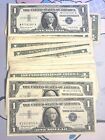 * 5 NOTES * SILVER CERTIFICATE BLUE SEAL CURRENCY VF-AU VERY LARGE COLLECTION