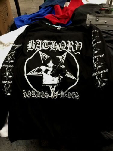 Bathory Long Sleeve kbd black metal quorthon blood fire death slayer darkthrone