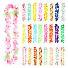 Lot of 50 Hawaiian Silk Flower Leis Necklaces for Luau Party