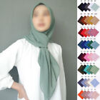 Square Chiffon Hijab 110X110CM Solid Colors Muslim Head Scarf Ladies Shawls Wrap