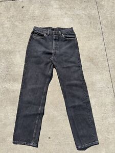 Vintage Levi’s 501 Men’s Black Jeans Made In USA 90s 33x32 (31x32) Non Selvedge