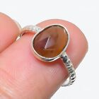 Natural Montana Agate Gemstone Cluster Ring Size 7 925 Sterling Silver Jewelry