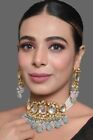 Bollywood Gold Plated Indian Kundan Bridal Choker Set Pearl Fashion Jewelry Set