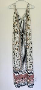 Lucky Brand “Olivia” Casual Boho Floral Maxi Dresses for Women