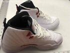Nike Mens Jordan 12 Retro CT8013-106 White Lace Up Basketball Sneakers Size 10.5