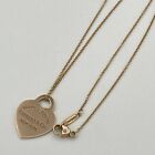 Tiffany & Co. Pink Gold Metal Return to Heart Necklace 40cm Chain