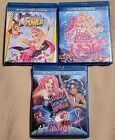 New ListingBARBIE Blu-ray/DVD LOT Of 3: The Pearl Princess, Princess Power & Rock 'N Royals