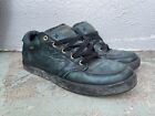 *Rare* Vans Jim Greco Escobar Vintage Loafer Skate Shoes Mens 9 Leather Blk/Grn