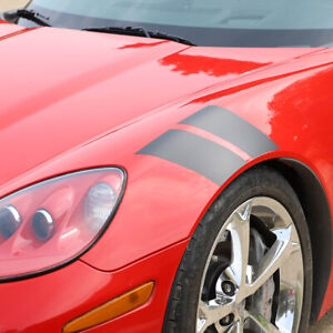 Fender Dual Racing Stripes Decal For 2005-2013 C6 Corvette Grand Sport