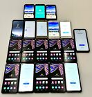 Lot Of 19 Mixed Rugged Samsung Galaxy - Cracked - Working - For Parts Only! Read