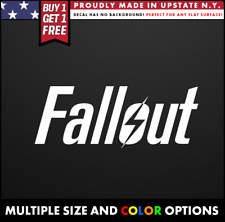 FALLOUT BOLT LOGO BUY 1 GET 1 FREE Cool Vinyl ORACAL Video Game car window