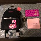 Disney X Kate Spade Alice in Wonderland CHESHIRE CAT Backpack and Wallet - NWT