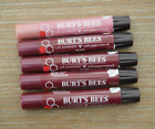 Lot of 5 Burt's Bees Lip Shimmer,  4 Plum & 1 Peony, 0.09 Ounces each ~ Sealed