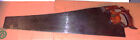ANTIQUE “D – 8” H. DISSTON & SONS HAND SAW – PAT. 1887, 5-1/2 HAND