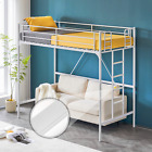 Loft Bed Twin Bed Frame with Stairs /Flat Rungs for Kids, Adults,Heavy-duty