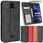 For AT&T Calypso 2 Leather Wallet Card Holder Stand Flip Case + Screen Protector