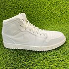 Nike Air Jordan 1 Mid White Mens Size 10.5 Athletic Shoes Sneakers 554724-110