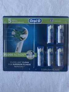 Oral-B Floss Action Replacement Toothbrush Heads - 5 Count