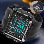 Fashion Men's Sports Waterproof Watch LED Large Digital Multifunction Wristwatch