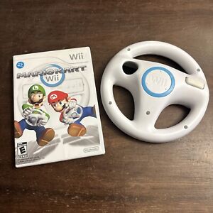 Mario Kart Wii W/ Wheel (Nintendo Wii) Complete CIB - Tested - Authentic